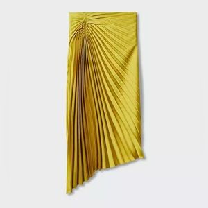 “Mango” Pleated asymmetric skirt